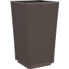 Zahradní květináče 2 ks 32,5 x 32,5 x 57 cm PP [367850] (Barva Hnědá)