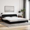 Rám postele Dover 200 x 200 cm textil [373247] (Barva Černá)