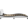 Rám postele Dover 140x200 cm umělá kůže [373204] (Barva Bílá a černá)
