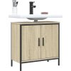 Skříňka pod umyvadlo 60x30x60 cm kompozitní dřevo [842448] (Barva Kouřový dub)