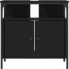 Koupelnová skříňka pod umyvadlo 60x30x60 cm kompozit [842436] (Barva Černá)