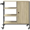 Kuchyňský vozík 87,5x38,5x84,5 cm kompozitní dřevo [842388] (Barva Kouřový dub)