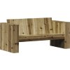 Zahradní pohovka 2místná 134 x 60 x 62 cm masivní borovice [844626] (Barva Přírodně impregnované)