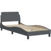 Rám postele s čelem Dover 90 x 200 cm samet [373117] (Barva Růžová)