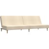 2místná rozkládací pohovka textil [375726] (Barva Krémová)
