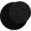Koberec PAMPLONA s vysokým vlasem moderní Ø 120 cm [375289] (Barva Černá)