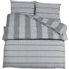 Sada ložního prádla 200 x 200 cm bavlna [136448] (Barva Šedá a bílá)