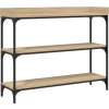 Konzolový stolek s policemi 100 x 30 x 80 cm [837808] (Barva dub sonoma)