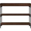 Konzolový stolek s policemi 100 x 30 x 80 cm [837808] (Barva dub sonoma)