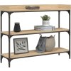 Konzolový stolek s policemi 100 x 30 x 80 cm [837808] (Barva dub sonoma)