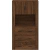 Skříň highboard kompozit [3185389] (Barva Šedá sonoma)