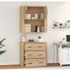 Skříň highboard kompozit [3185389] (Barva Šedá sonoma)