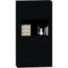 Skříň highboard kompozit [3185389] (Barva Šedá sonoma)