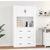 Skříň highboard kompozit [3185389] (Barva Šedá sonoma)