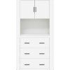 Skříň highboard kompozit [3185389] (Barva Šedá sonoma)