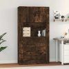 Skříň highboard kompozit [3185389] (Barva Šedá sonoma)