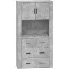 Skříň highboard kompozit [3185389] (Barva Šedá sonoma)