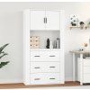 Skříň highboard kompozit [3185389] (Barva Šedá sonoma)
