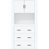 Skříň highboard kompozit [3185389] (Barva Šedá sonoma)