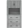Skříň highboard kompozit [3185389] (Barva Šedá sonoma)