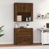 Skříň highboard kompozit [3185389] (Barva Šedá sonoma)