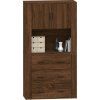 Skříň highboard kompozit [3185389] (Barva Šedá sonoma)