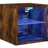 Nástěnná TV skříňka s LED osvětlením 30x28,5x30 cm [836983] (Barva Šedá sonoma)