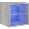 Nástěnná TV skříňka s LED osvětlením 30x28,5x30 cm [836983] (Barva Šedá sonoma)