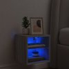 Nástěnná TV skříňka s LED osvětlením 30x28,5x30 cm [836983] (Barva Šedá sonoma)