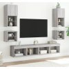 Nástěnná TV skříňka s LED osvětlením 30x28,5x30 cm [836983] (Barva Šedá sonoma)