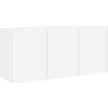TV skříňky nástěnné 2 ks 60 x 30 x 41 cm [836939] (Barva Bílá)