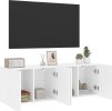 TV skříňky nástěnné 2 ks 60 x 30 x 41 cm [836939] (Barva Bílá)