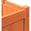 Zahradní truhlík voskově hnědý 180x31x31 cm masivní borovice [837494] (Barva Přírodní borovice)