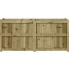 Zahradní truhlík voskově hnědý 150x50x70 cm masivní borovice [837490] (Barva Bílá borovice)