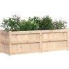 Zahradní truhlík voskově hnědý 150x50x50 cm masivní borovice [837488] (Barva Přírodně impregnované)