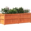 Zahradní truhlík voskově hnědý 150x50x50 cm masivní borovice [837488] (Barva Přírodně impregnované)