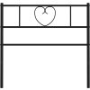 Kovové náhradní čelo postele 75 cm [355489] (Barva Černá)
