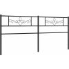 Kovové náhradní čelo postele 180 cm [355303] (Barva Černá)