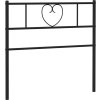 Kovové čelo postele 90 cm [355491] (Barva Černá)