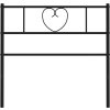 Kovové náhradní čelo postele 90 cm [355491] (Barva Černá)