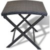 Skládací stolička polyratan [45773] (Barva Šedá)