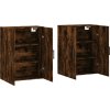 Nástěnné skříňky 2 ks 69,5 x 34 x 90 cm [3195648] (Barva Kouřový dub)