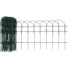 Zahradní plot práškované železo 10 x 0,4 m [141071] (Barva Zelená)