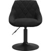Otočné jídelní židle 2 ks samet [335328] (Barva Tmavě šedá)