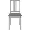 Jídelní židle s poduškami 4 ks masivní dřevo [247636] (Barva Bílo-šedá)