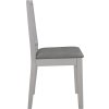 Jídelní židle s poduškami 4 ks masivní dřevo [247636] (Barva Bílo-šedá)