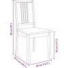 Jídelní židle s poduškami 4 ks masivní dřevo [247636] (Barva Bílo-šedá)