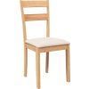 Jídelní židle 2 ks z ho masivního dřeva Rubber [245368] (Barva bílá a přírodní)
