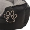 Pelíšek pro psy s polstrovaným polštářem velikost XL [170422] (Barva Černá)