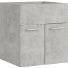 Skříňka pod umyvadlo 41x38,5x46 cm kompozitní dřevo [804646] (Barva šedá s vysokým leskem)